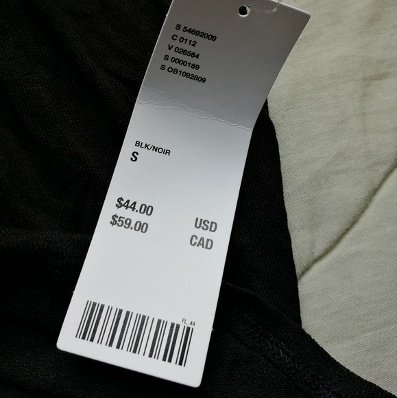 URBAN OUTFITTERS Black Tunic V-neck front Peasant oversized Small NWT - Picture 10 of 11